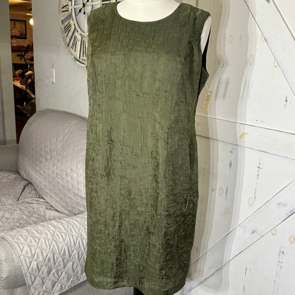 R&M Richards Olive Green Sheath Dress